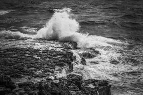 Rocky Coast Waves