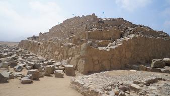 ruined archaeological building