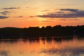 Sunset Lake Clouds