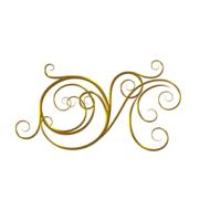 gold flourish divider invitations