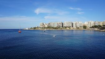 city on an island in the ocean