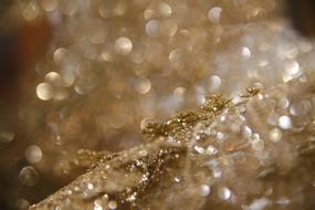 bokeh sparkle gold lace