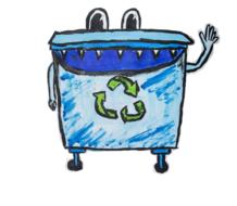basket recycling garbage waste