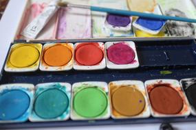 Watercolor Color Red