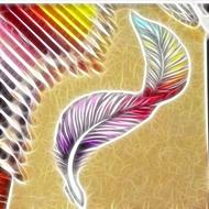 fractal colors feathers form