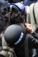 Gas Mask Press Journalist