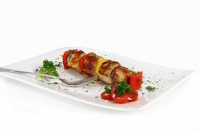 appetizer of meat and vegetables