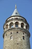 Galata Tower and blue sky