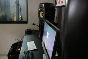 computer in Recording Studio