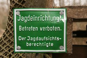 Hunting Sign Device Perch