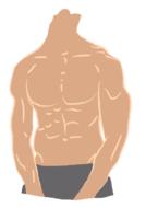 body man strong drawing