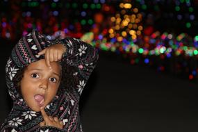 Girl Young and Lights city