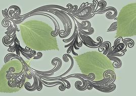ornament graphic collage