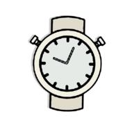 watch clock clipart vector sticker