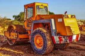 Road Roller Heavy Machine