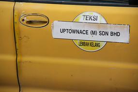 Signature on the cab car