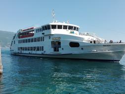 Ship On The Lake Garda Italy Water