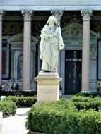 Statue in garden