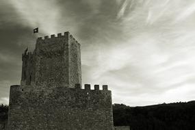 The castle of Alcala del Jucar is of Almohad origin is located in the town of Alcala del Jucar, in the province of Albacete, Spain