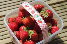 cute basket of berries
