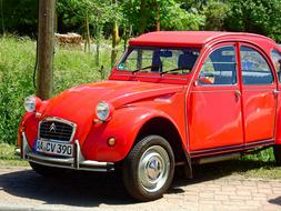 Old Past Antique red car