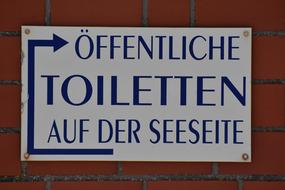 Toilet Public Blue White