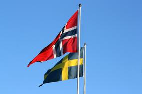 Flags Swedish Norwegian Sweden'S
