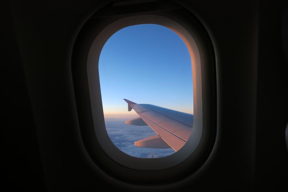 Flying Aircraft Window
