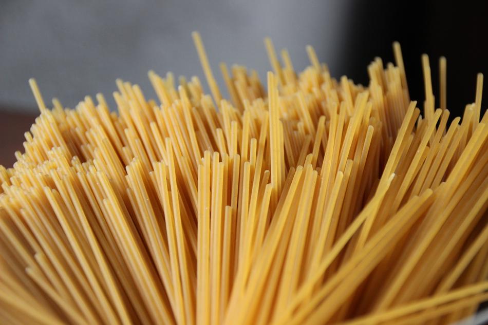 Spaghetti Noodles Close Up