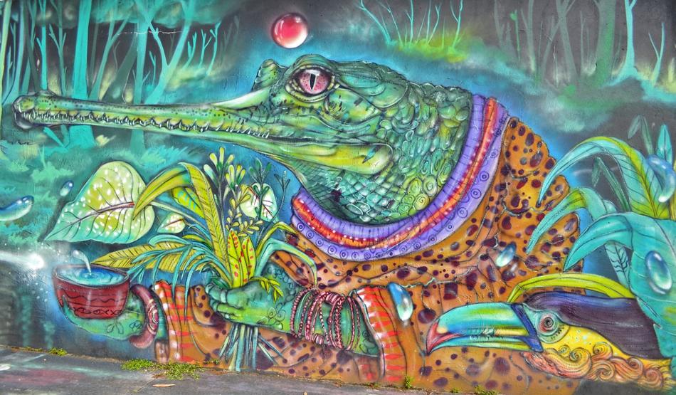 Alligator Legends Street Art Urban