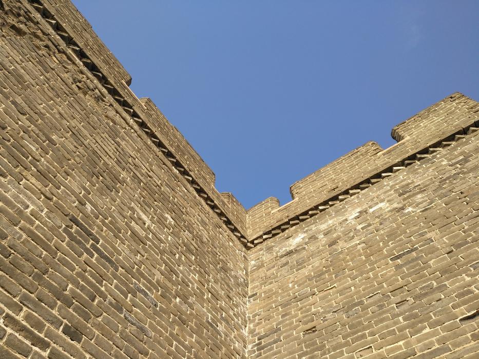 the wall of the old castle