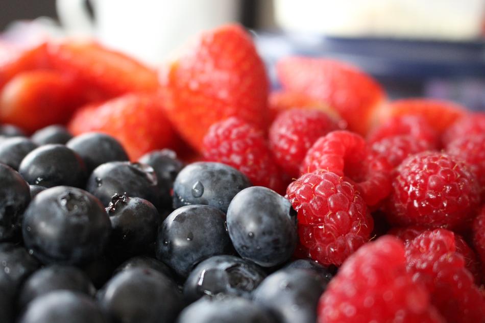 delicious berries in a plate