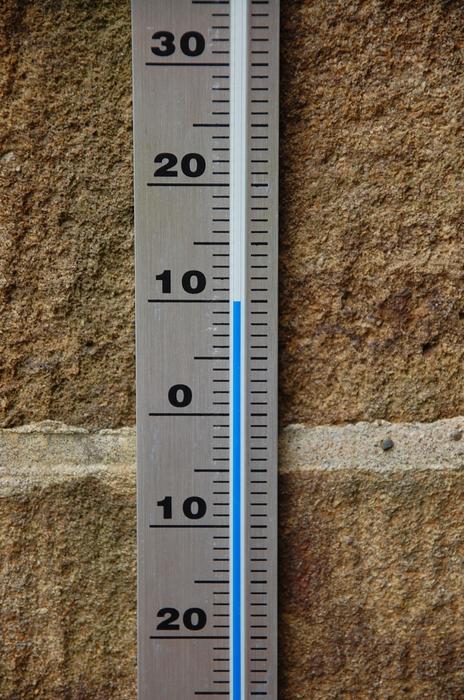 thermometer on the wall