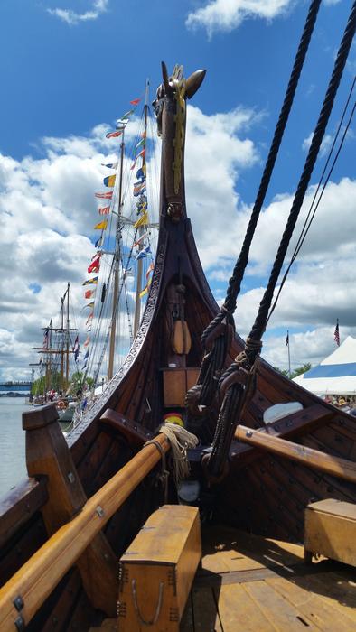 Viking boat float