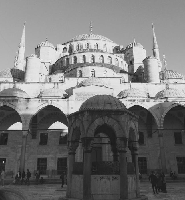 fabulous Mosque Building Black And white