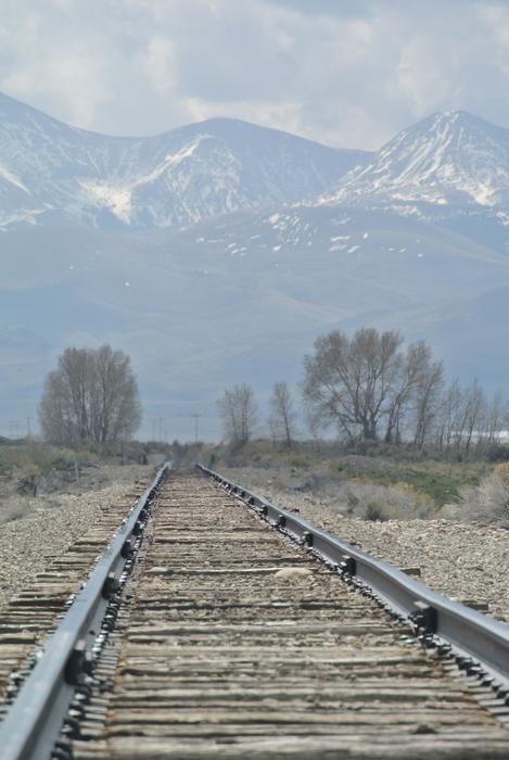 Dreary Vanishing Point Rail