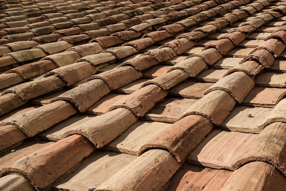 old roof with a bruschatka