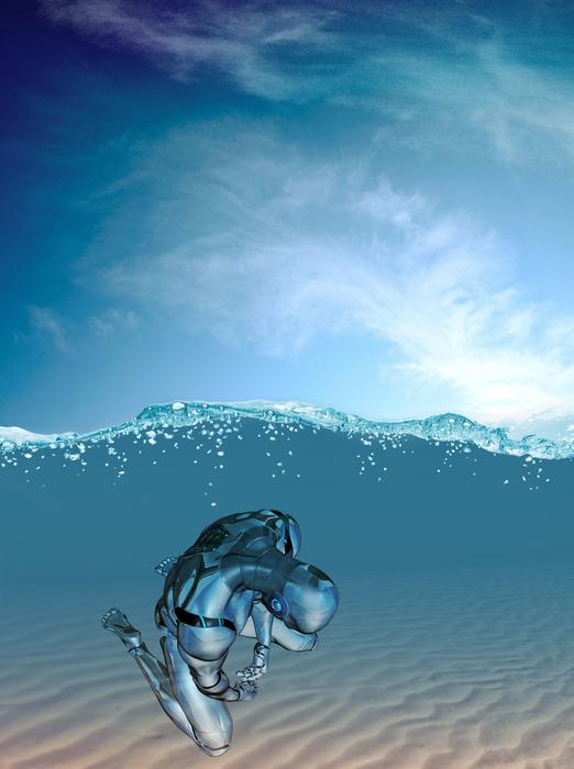 fantasy sea waves surreal