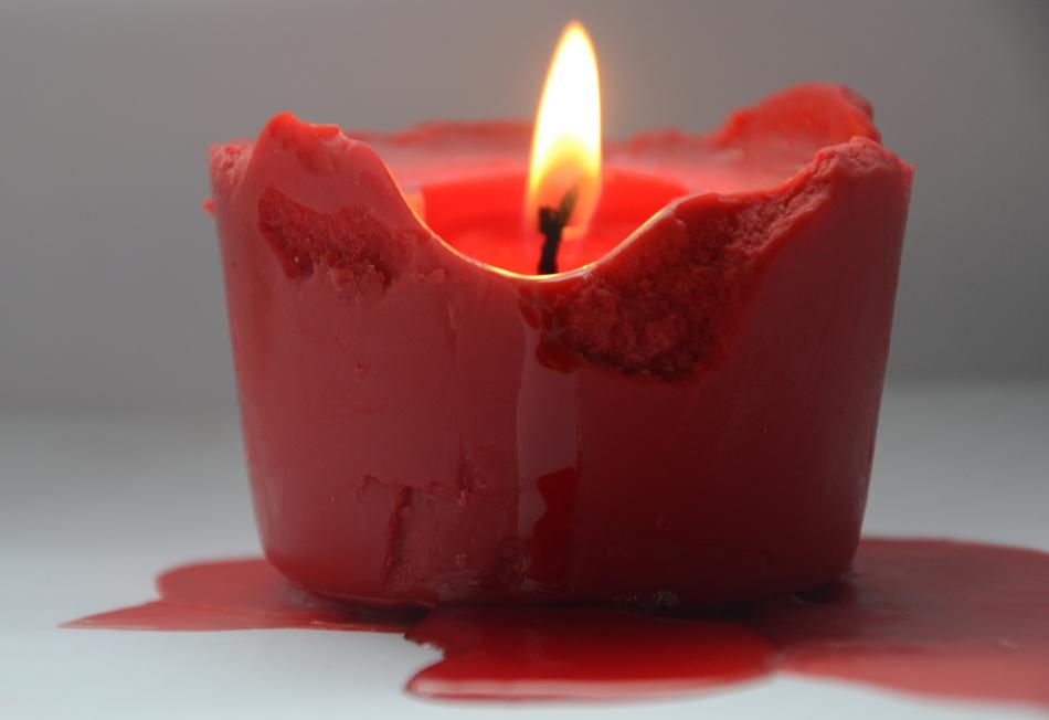 Candle Fire Red