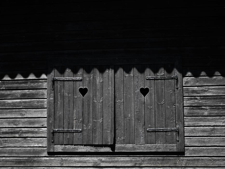 Window Wood Alm Alpine