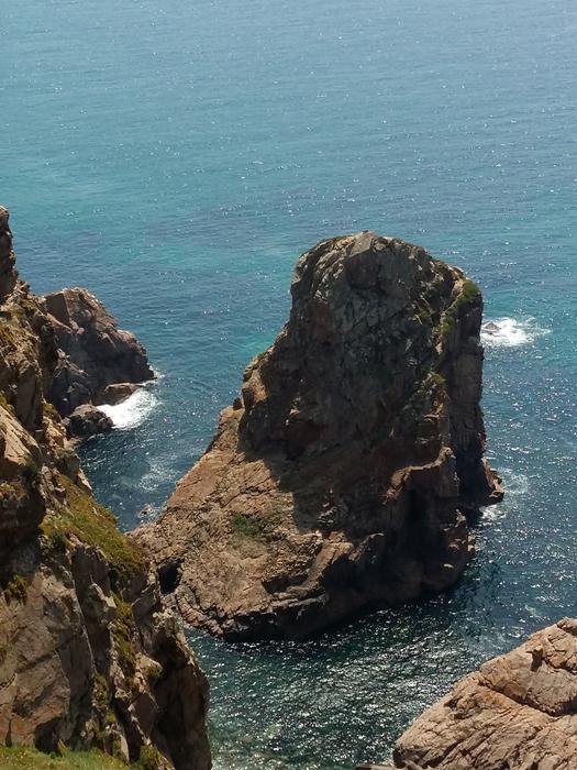 cliffs in the sea