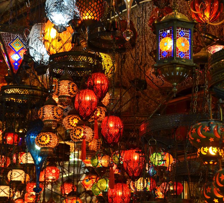 red beautiful lanterns chinese