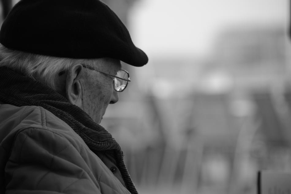 Human Man Old black and white