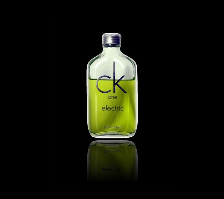 perfume on a black background