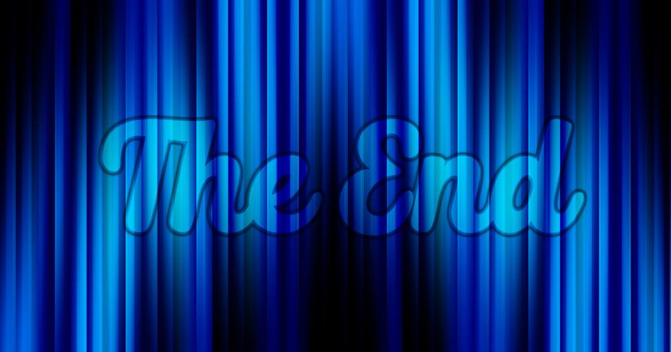 end curtain blue close shot guy