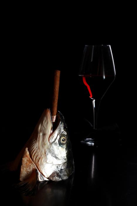Fish Wine Cigar
