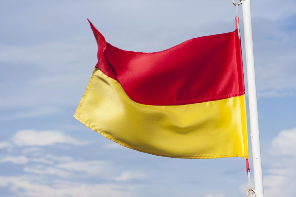 Flag Yellow Red