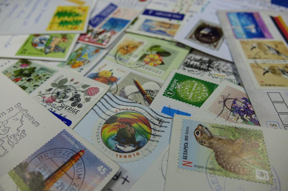 Postage Stamps Collect Stamped