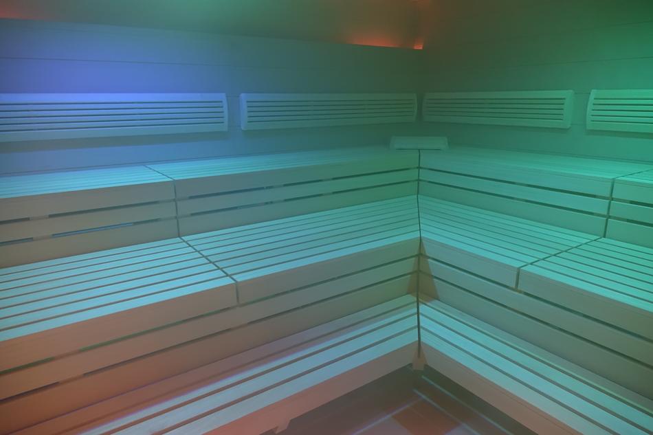 green corner of the bathhouse