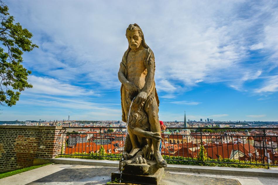 unusually beautiful Prague Statue Lion